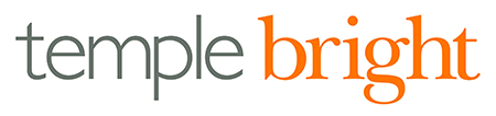 Temple Bright LLP Logo on a white background with grey and orange text