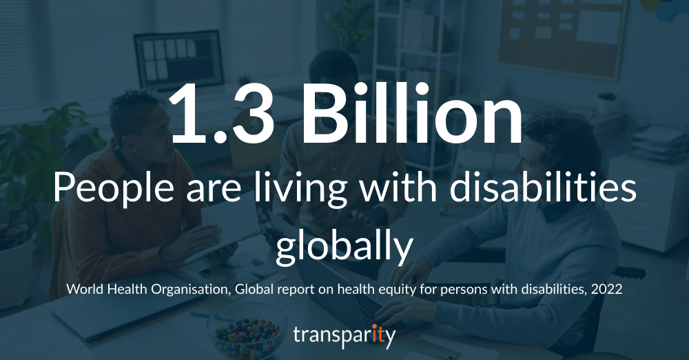 1.3 Billion people are living with disabilities globally according to the World Health Organisation's global report on health equity for persons with disabilities 2022

Your Data Foundation for AI Why a strong data foundation is the key Body 