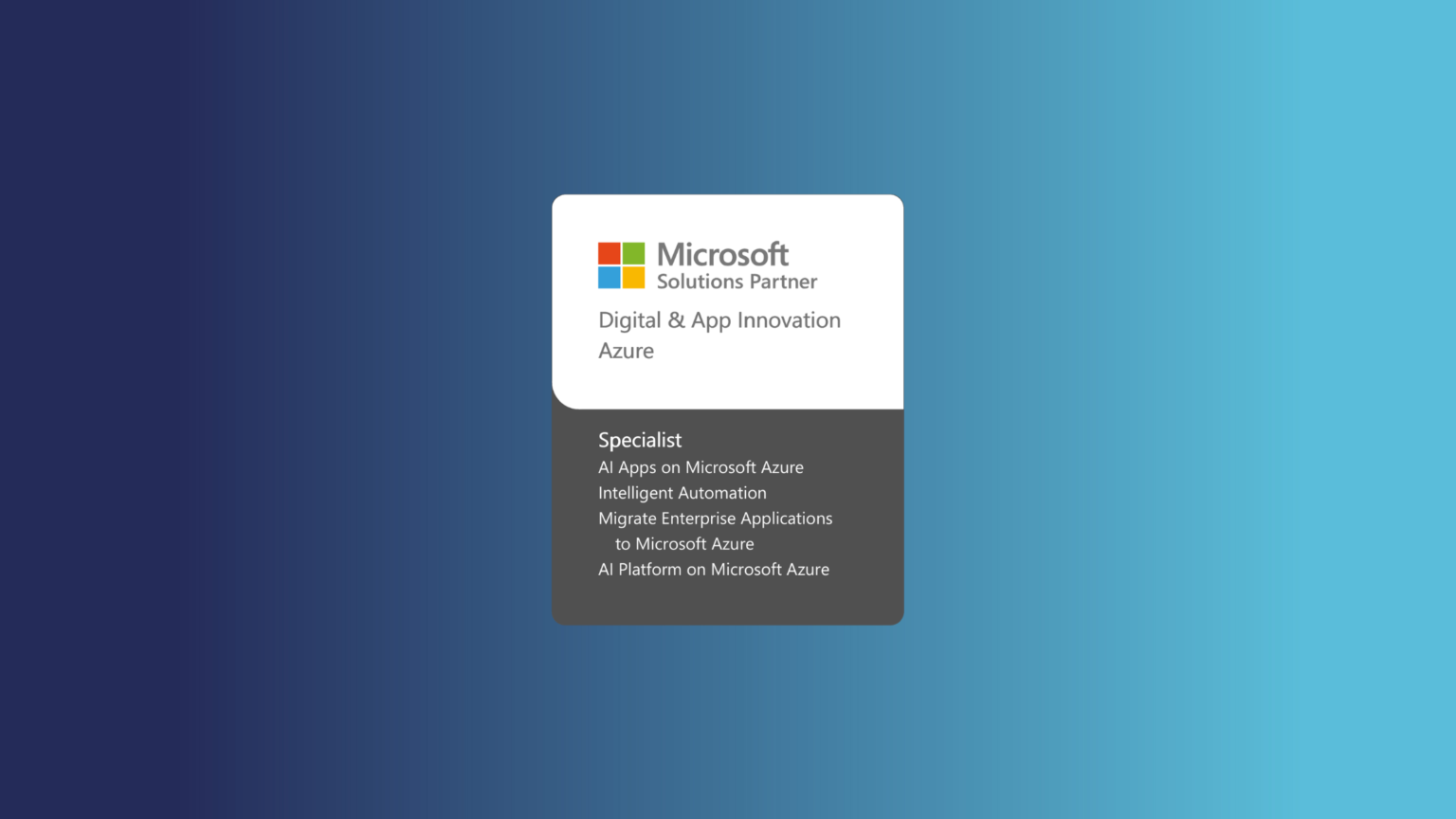 Transparity Earns AI Apps on Microsoft Azure Specialisation